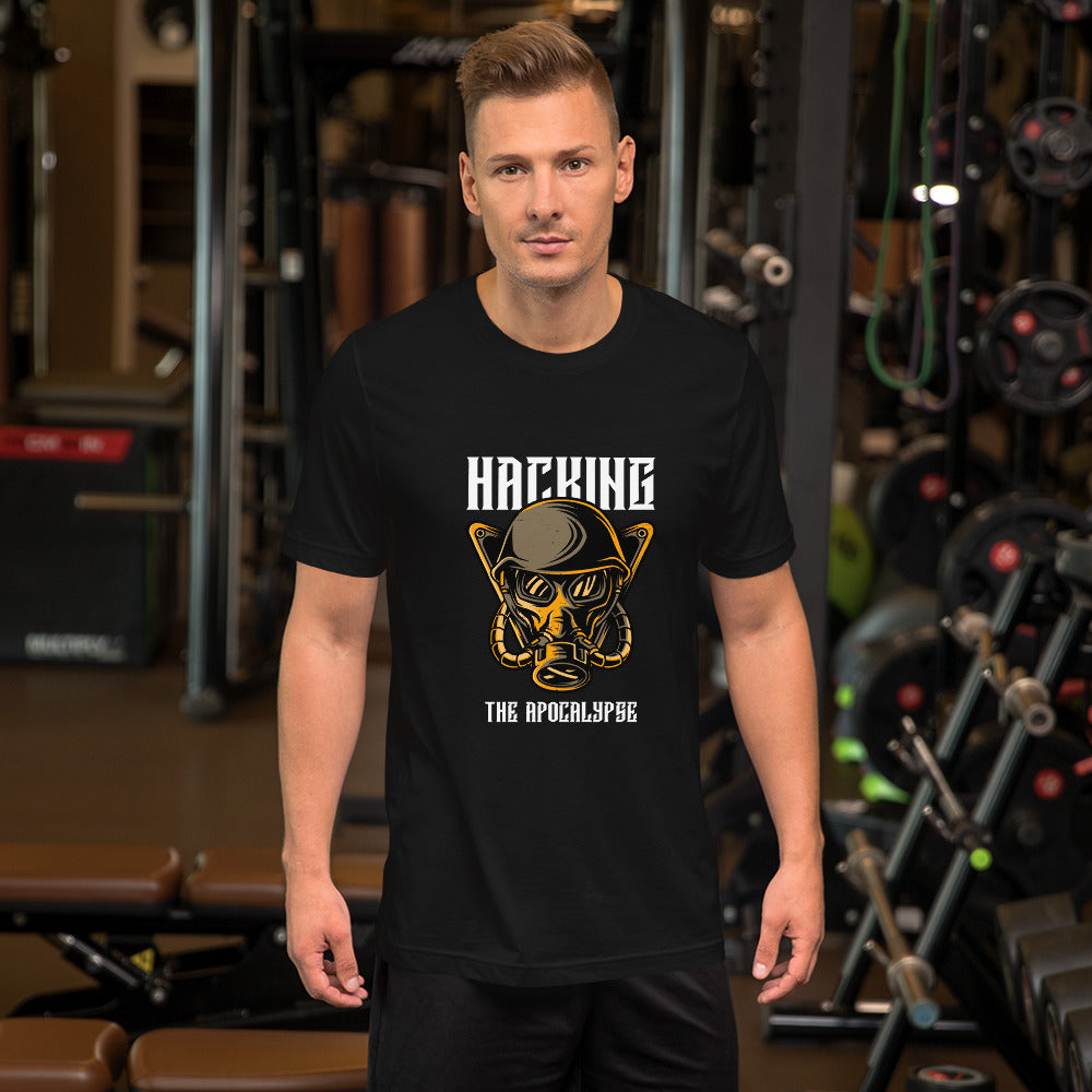 Hacking the Apocalypse - Short-Sleeve Unisex T-Shirt by DarkByteGear