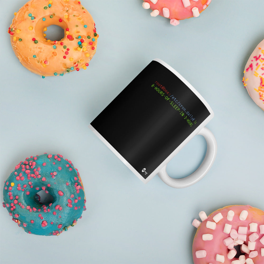 8 hours of sleep in 3 hours - Mug by DarkByteGear