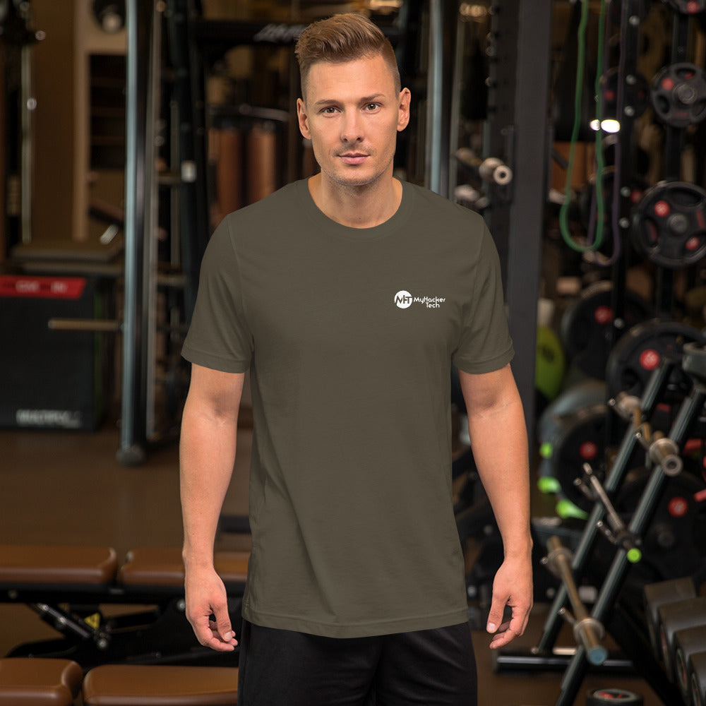 CyberWare Mecha - Short-Sleeve Unisex T-Shirt ( back print) by DarkByteGear