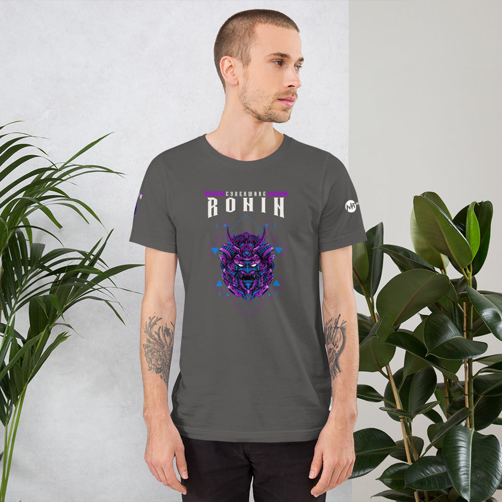 CyberWare Ronin - Short-Sleeve Unisex T-Shirt (all sides print) by DarkByteGear