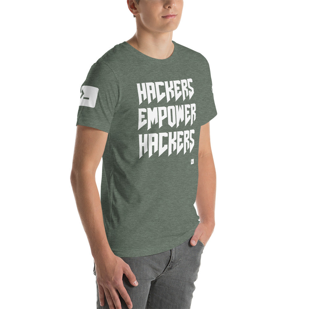 Hackers empower hackers - Short-Sleeve Unisex T-Shirt by DarkByteGear