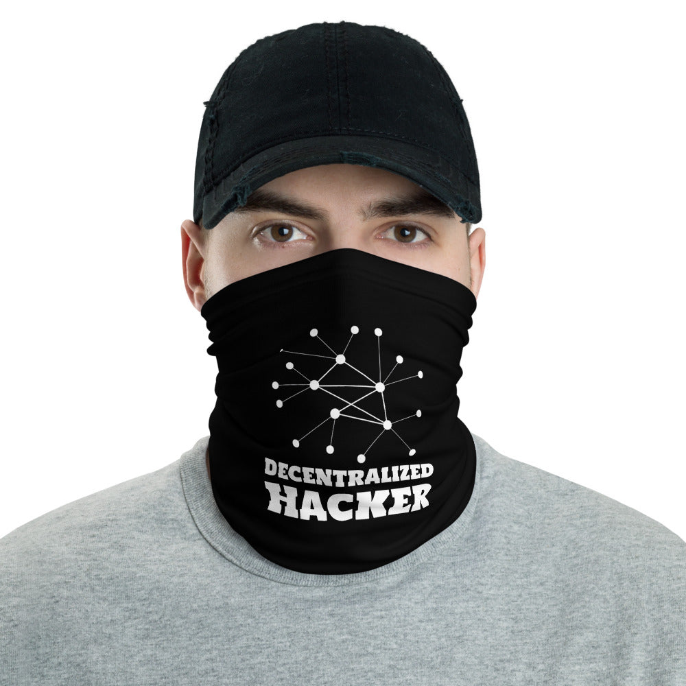 Decentralized hacker - Neck Gaiter by DarkByteGear