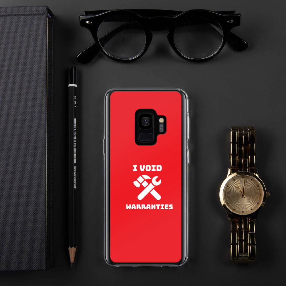 I void warranties - Samsung Case (red) by DarkByteGear