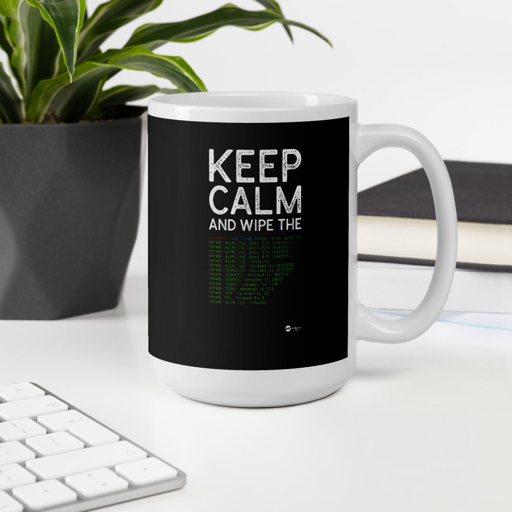 Keep Calm and wipe the logs - Mug by DarkByteGear