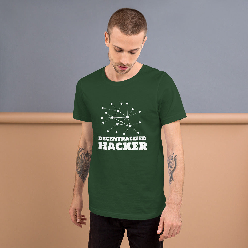 Decentralized Hacker - Short-Sleeve Unisex T-Shirt by DarkByteGear