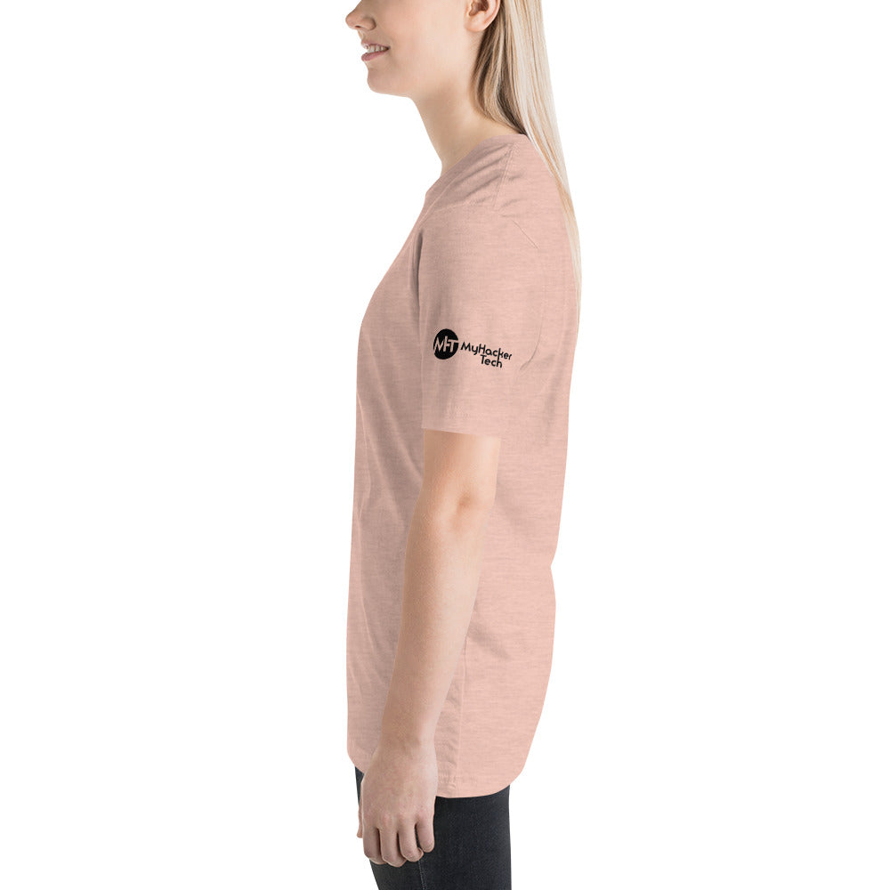 Culture of code in ASCII characters - Short-Sleeve Unisex T-Shirt (black text) by DarkByteGear