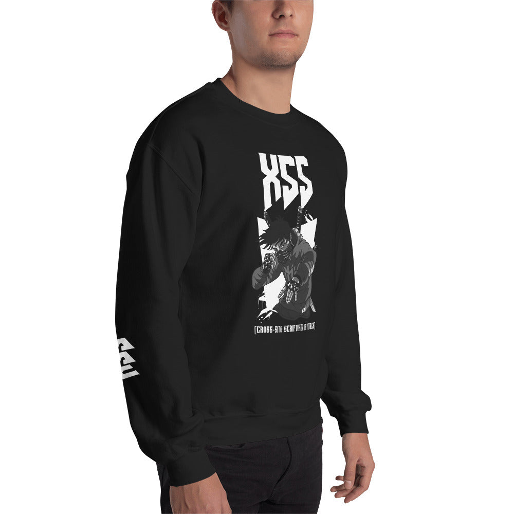 XSS cross-site scripting attack - Unisex Sweatshirt by DarkByteGear