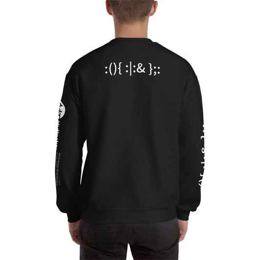 Linux Hackers - Bash Fork Bomb - Unisex Sweatshirt ( with all sides designs) by DarkByteGear