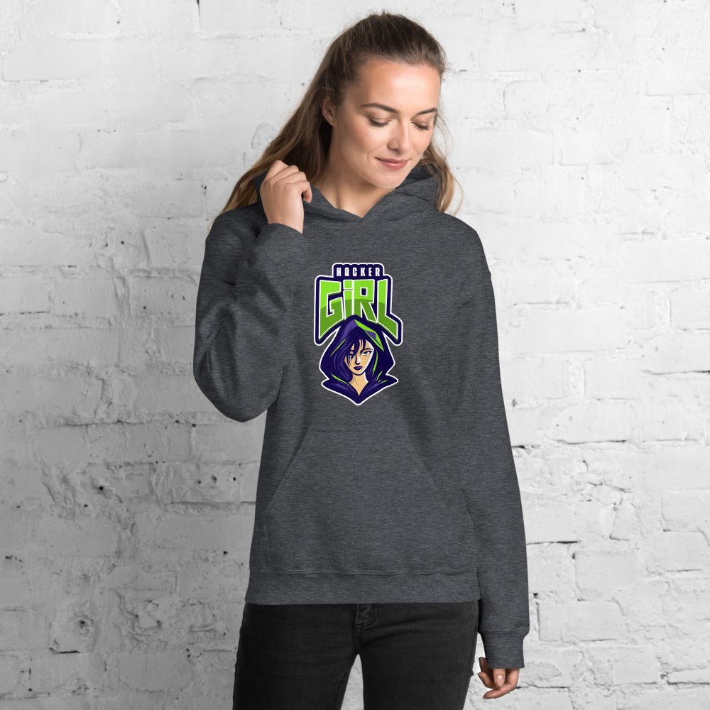 Hackergirl v.1 - Unisex Hoodie by DarkByteGear