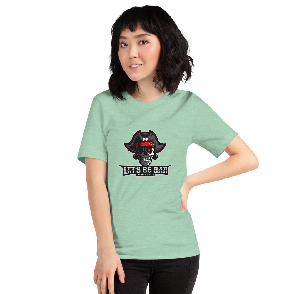 Let's be bad - Short-Sleeve Unisex T-Shirt (white) by DarkByteGear