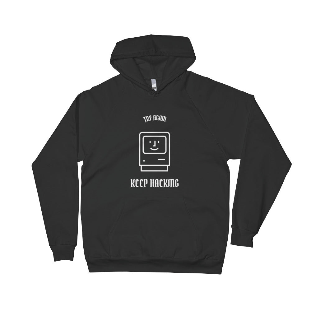 Keep hacking - Unisex Fleece Hoodie by DarkByteGear