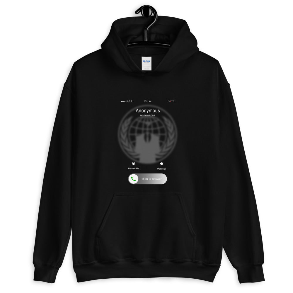 Anonymous incoming call - Unisex Hoodie by DarkByteGear