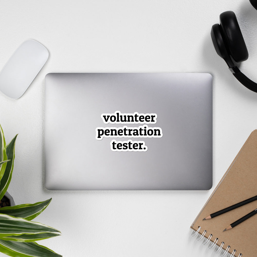Volunteer penetration tester - Bubble-free stickers by DarkByteGear