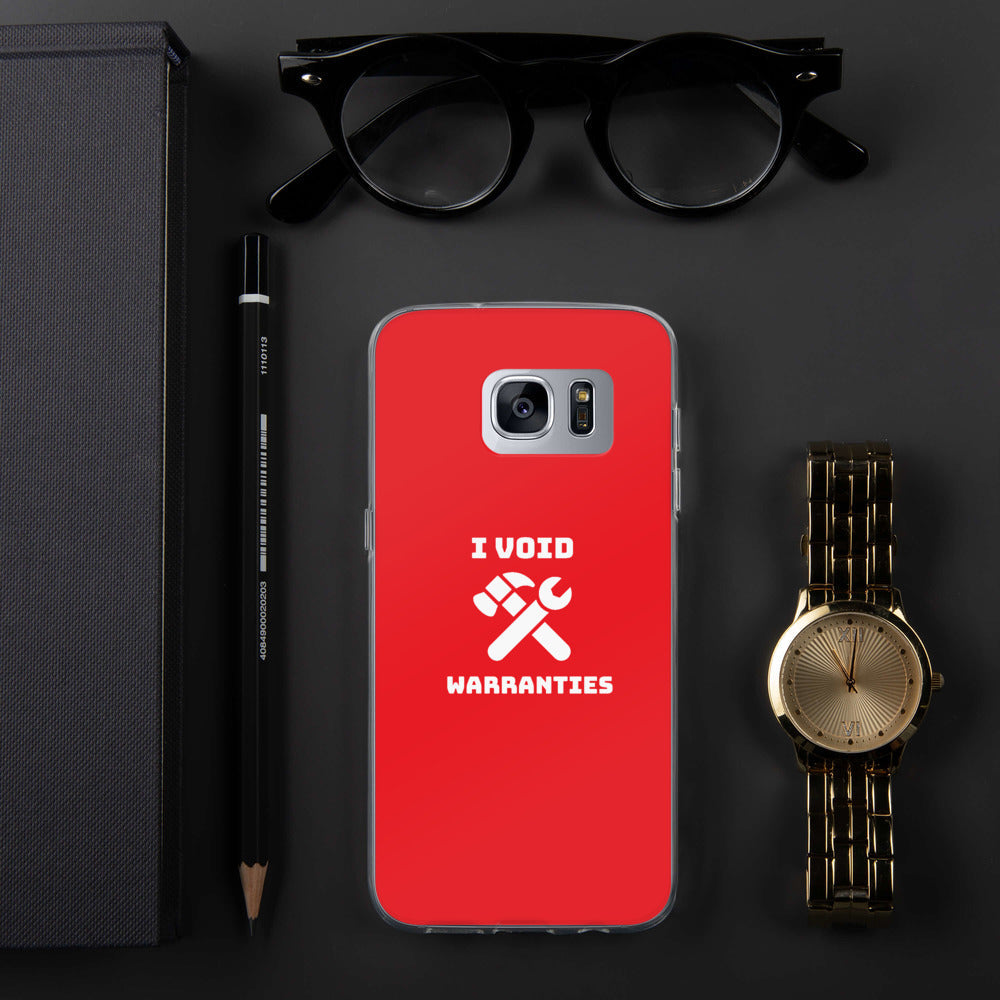 I void warranties - Samsung Case (red) by DarkByteGear