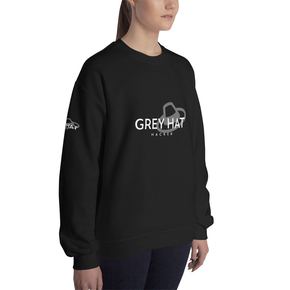 Grey Hat Hacker - Unisex Sweatshirt by DarkByteGear