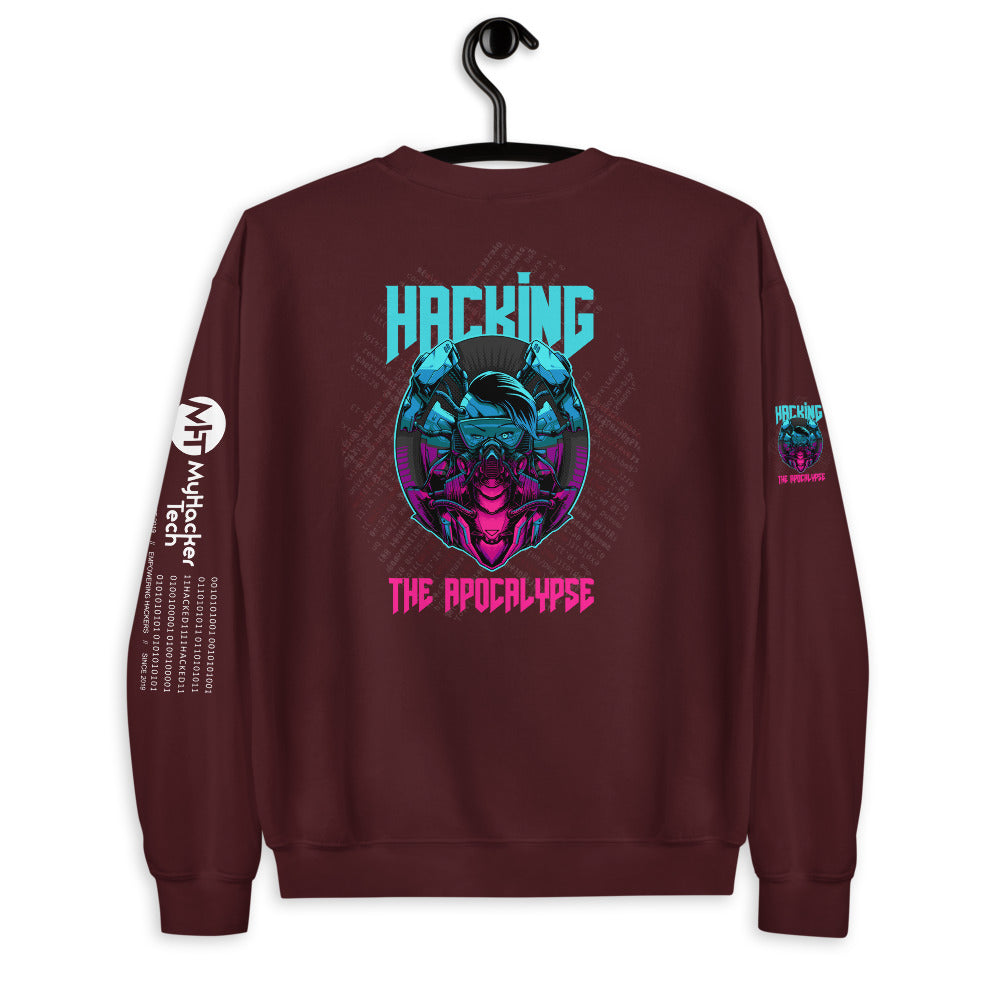 Hacking the apocalypse v2 - Unisex Sweatshirt by DarkByteGear