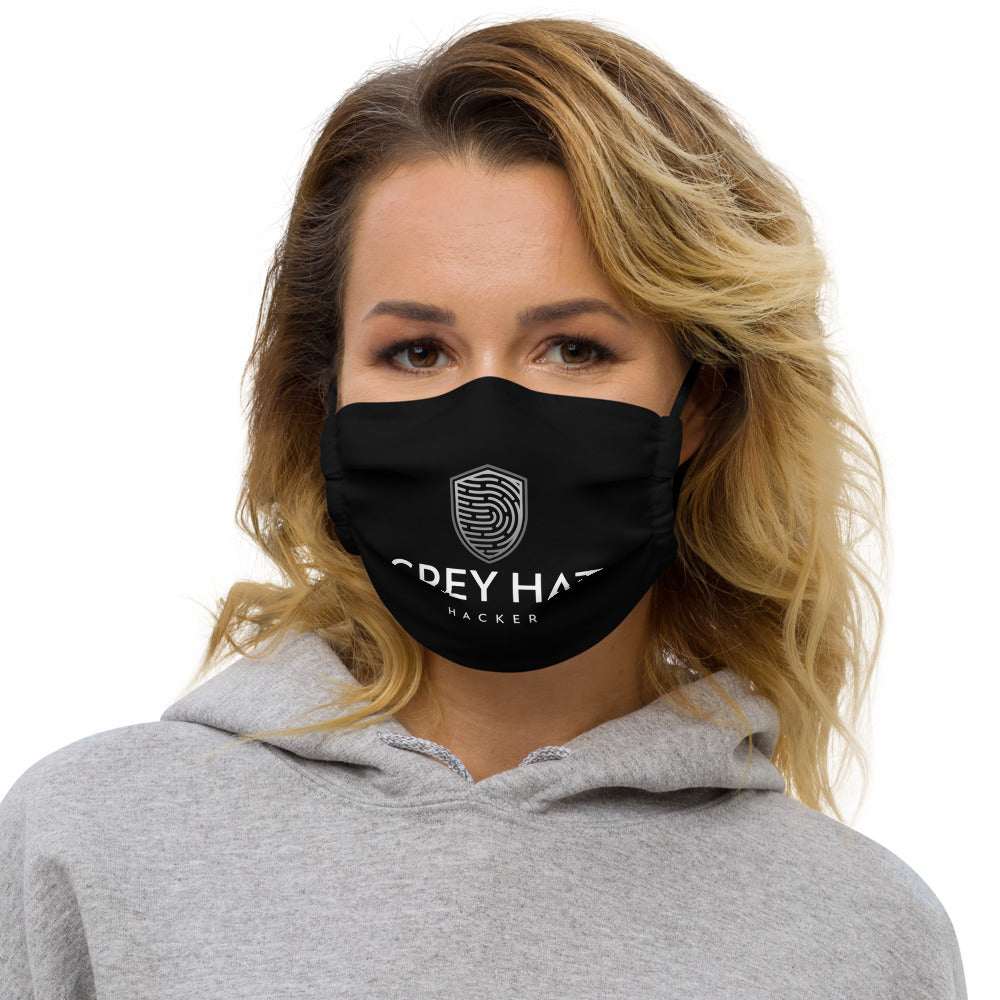 Grey Hat Hacker v1 - Premium face mask by DarkByteGear