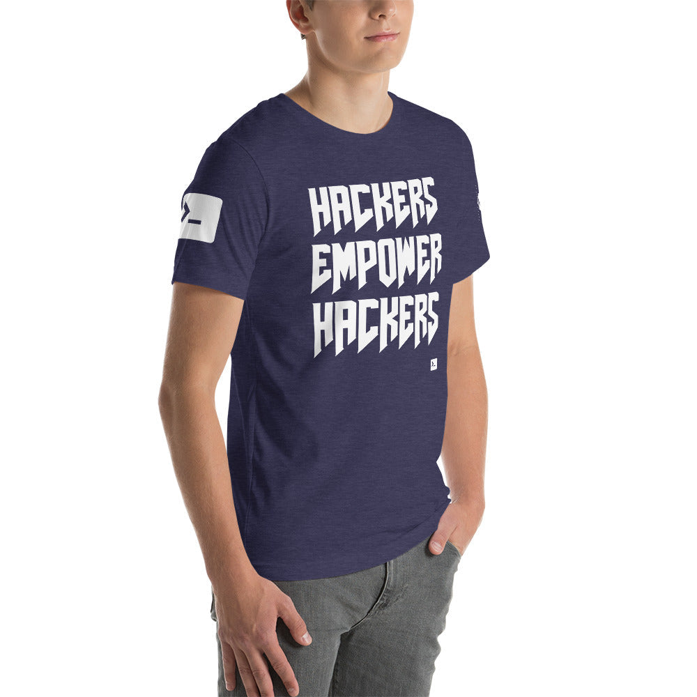 Hackers empower hackers - Short-Sleeve Unisex T-Shirt by DarkByteGear
