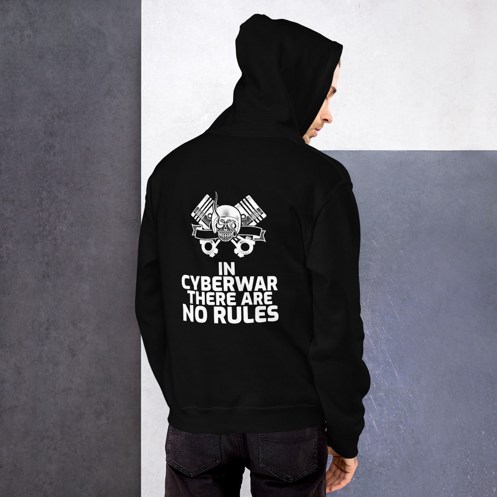 In cyberwar, there are no rules - Unisex Hoodie by DarkByteGear