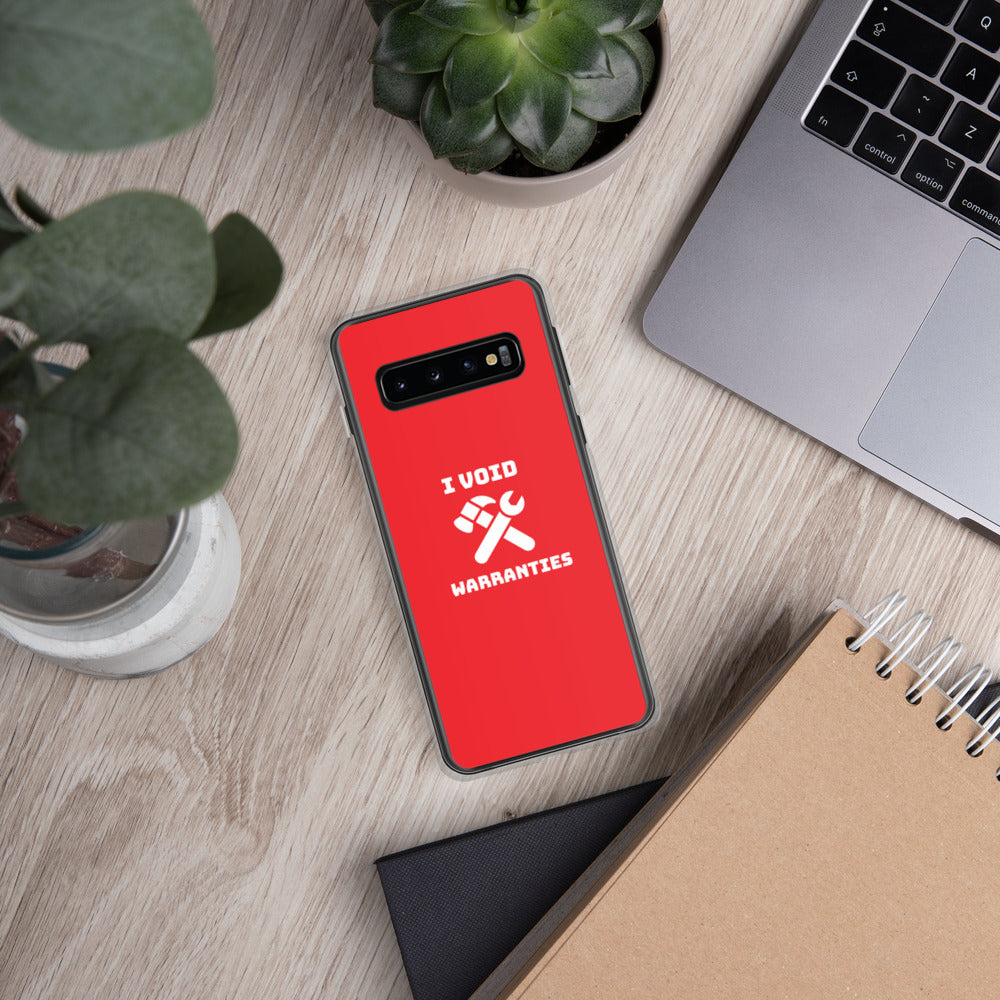I void warranties - Samsung Case (red) by DarkByteGear
