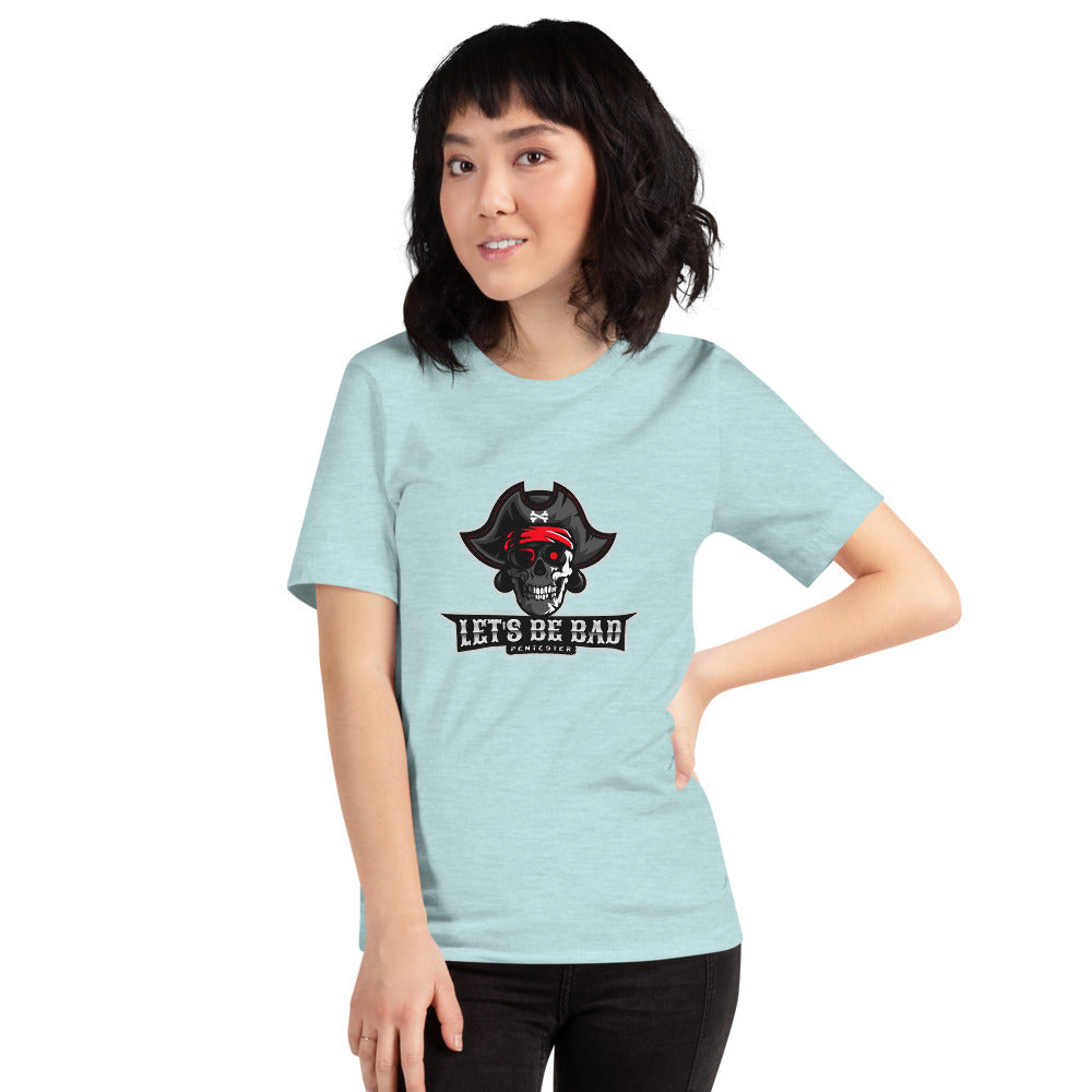 Let's be bad - Short-Sleeve Unisex T-Shirt (white) by DarkByteGear