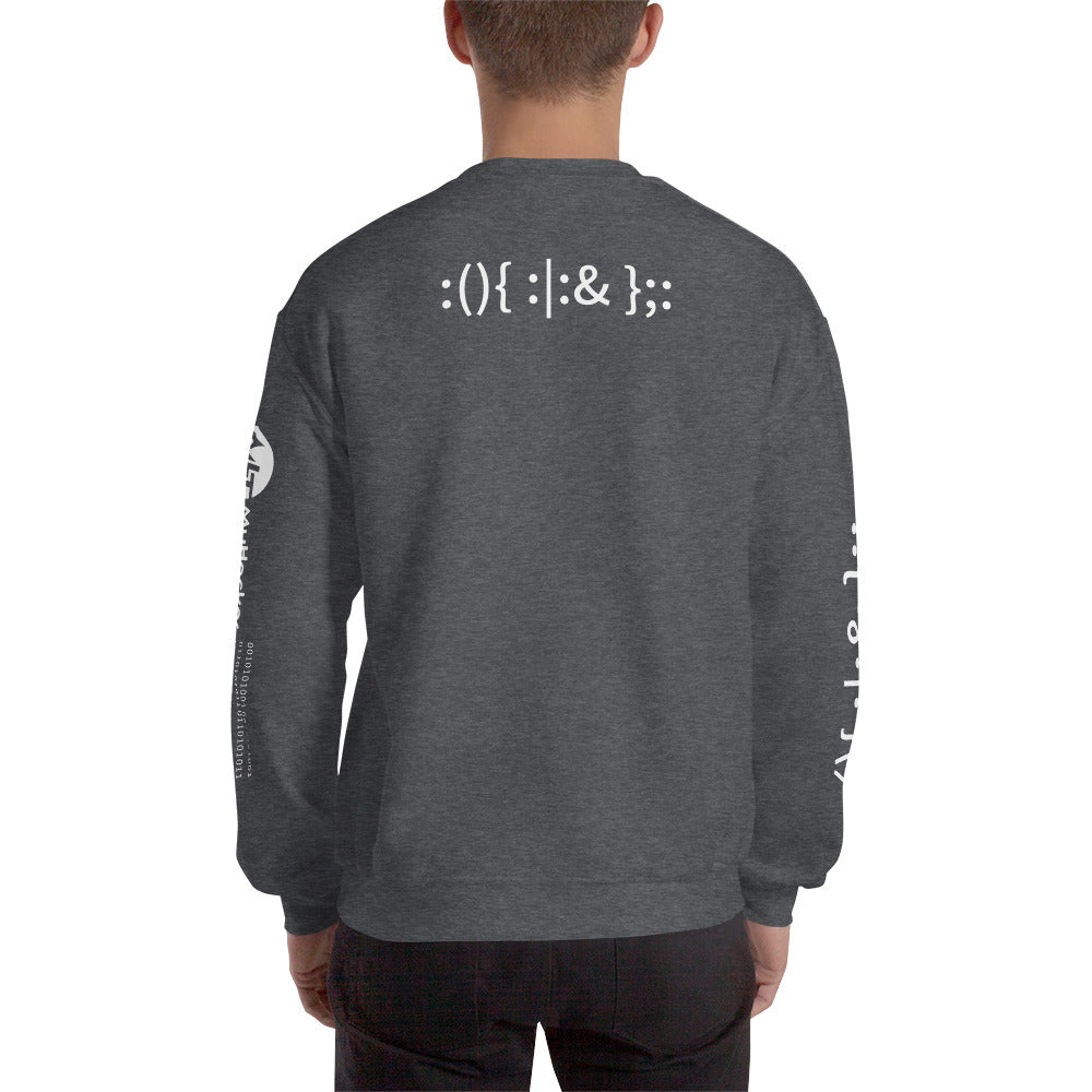Linux Hackers - Bash Fork Bomb - Unisex Sweatshirt ( with all sides designs) by DarkByteGear