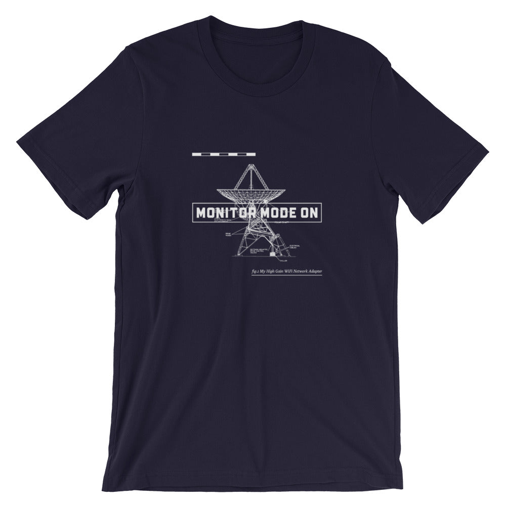Monitor mode ON - Short-Sleeve Unisex T-Shirt by DarkByteGear