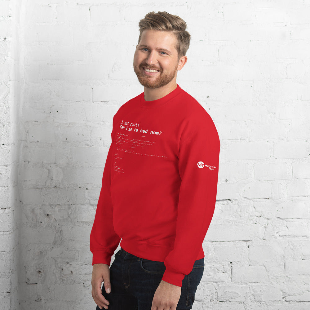 I got root! Can I go to bed now? - Unisex Sweatshirt by DarkByteGear
