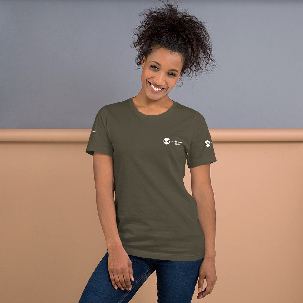 Linux Tweaks - world not found - Short-Sleeve Unisex T-Shirt (with all sides designs) by DarkByteGear