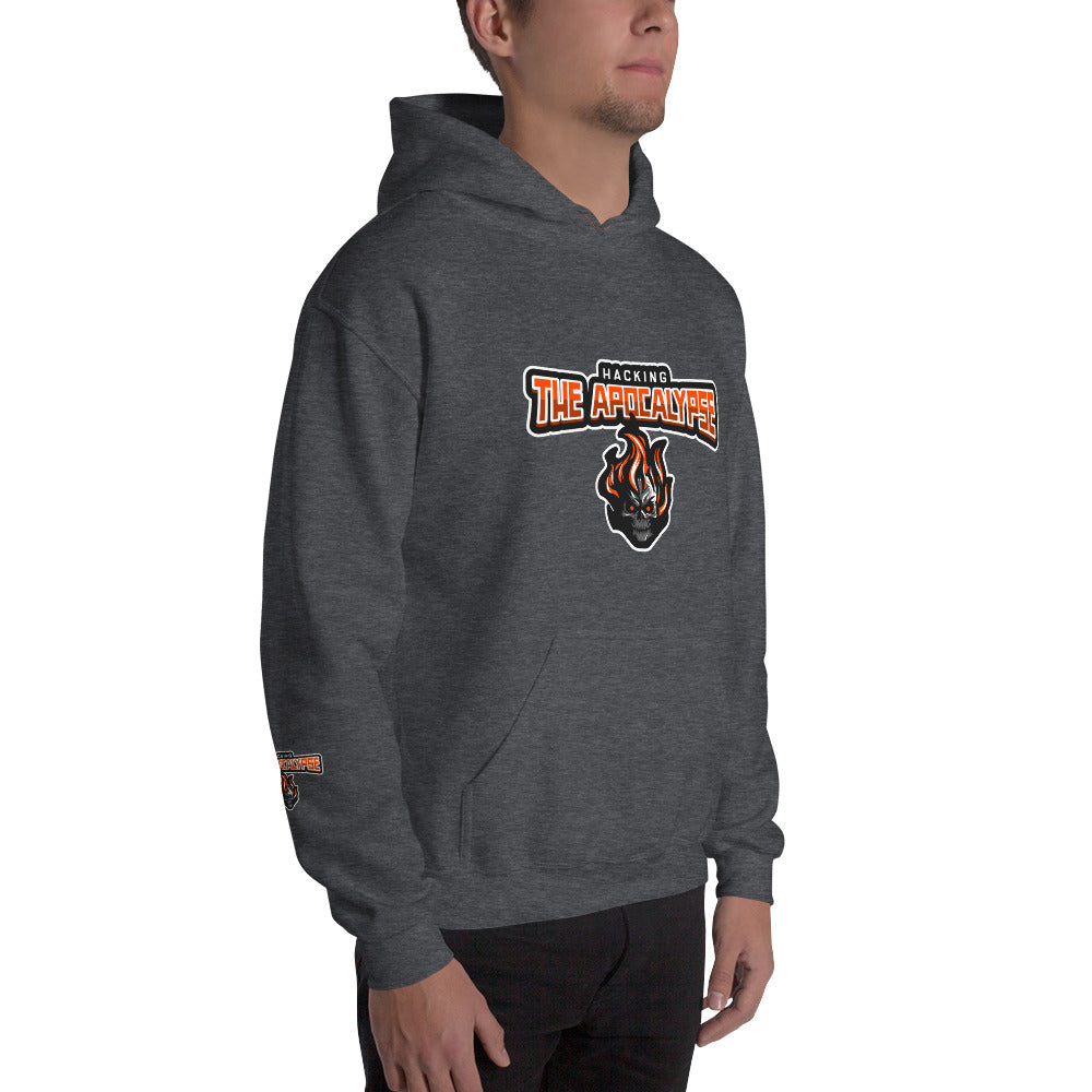 Hacking the apocalypse v1 - Unisex Hoodie (with all sides design) by DarkByteGear