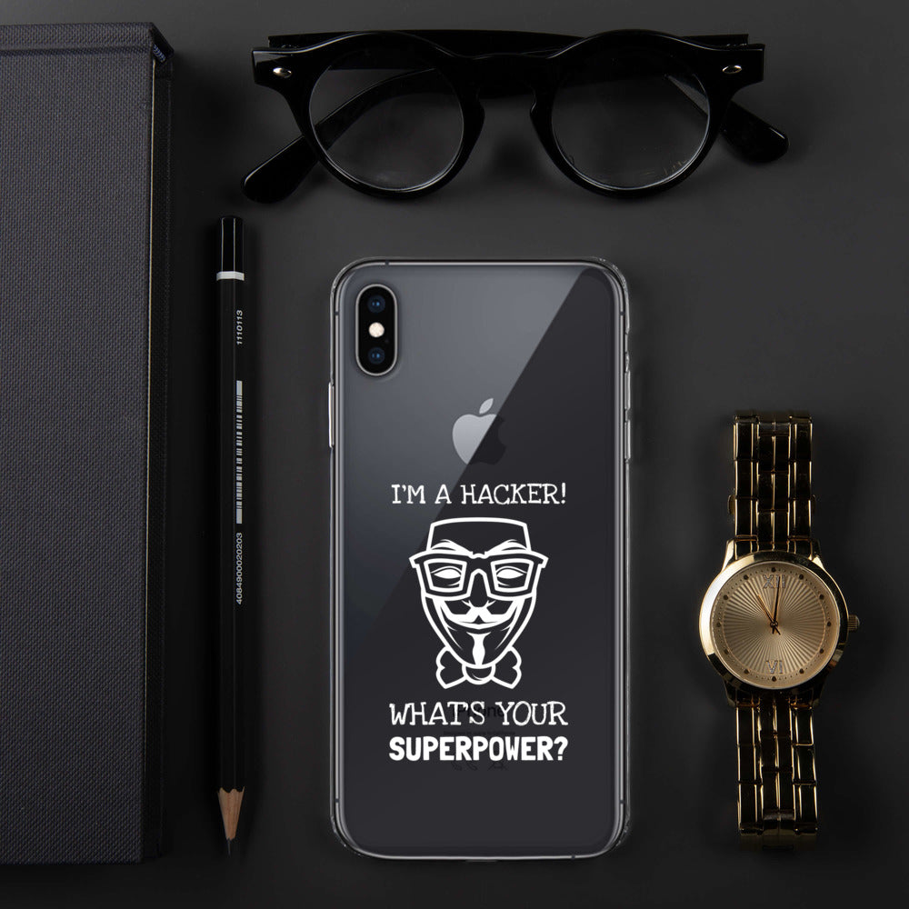 I'm a hacker! What's your superpower? - iPhone Case by DarkByteGear