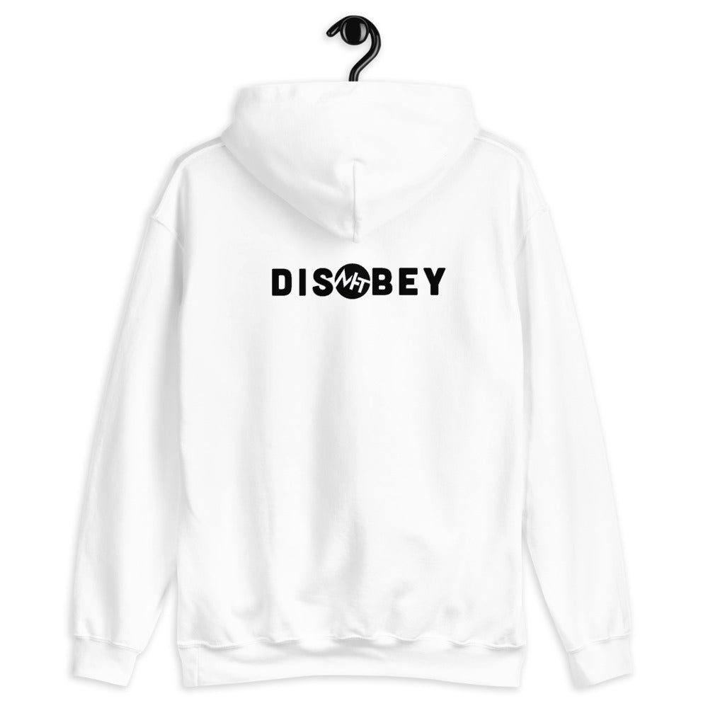Disobey - Unisex Hoodie (black text) by DarkByteGear
