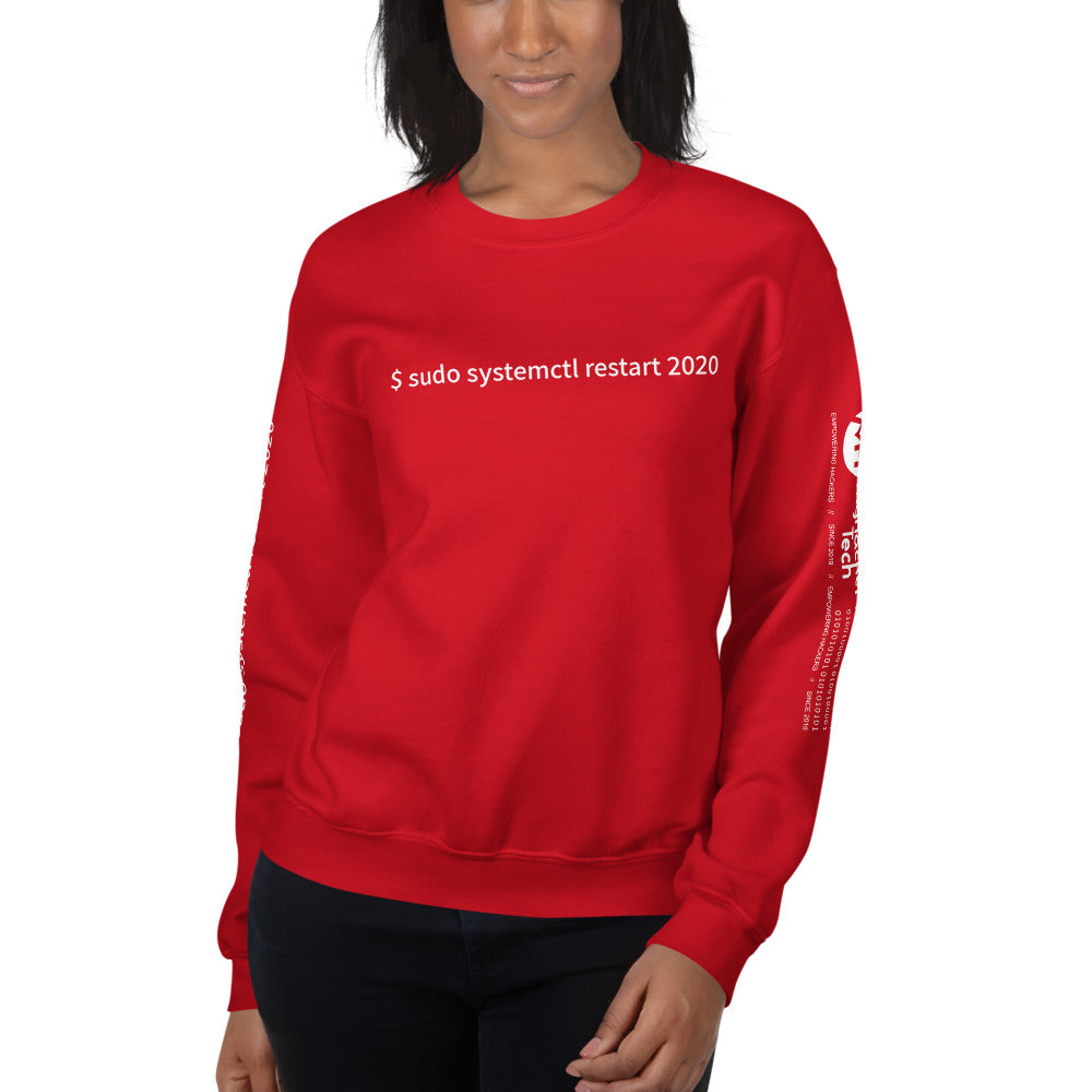 $ sudo systemctl restart 2020 - Unisex Sweatshirt (with all sides design) by DarkByteGear