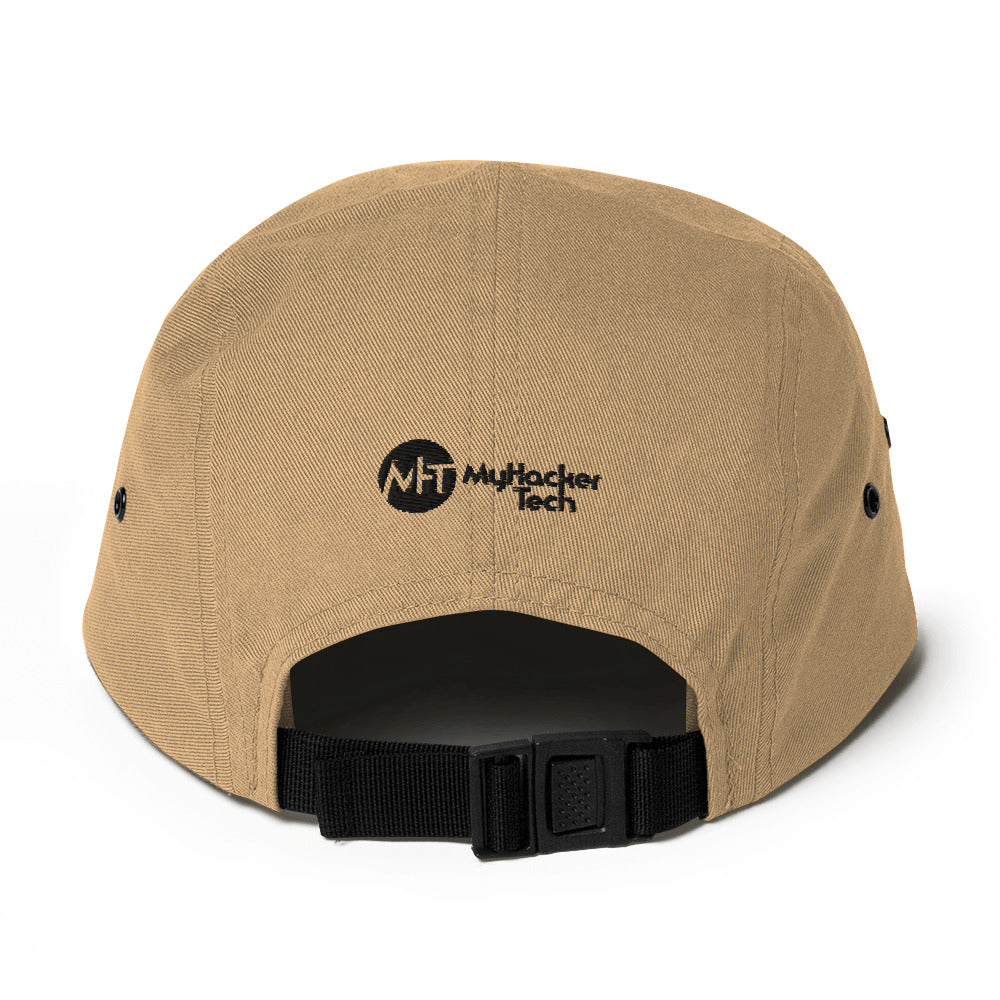 I void warranties - Five Panel Cap (black text) by DarkByteGear