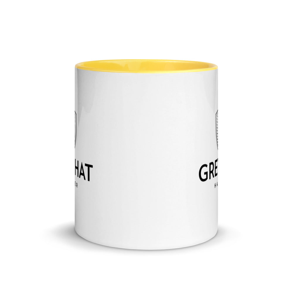 Grey Hat Hacker v1 - Mug with Color Inside by DarkByteGear