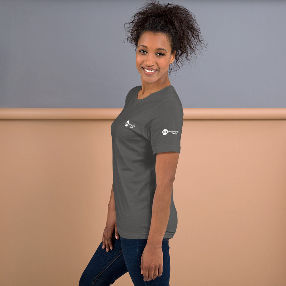 Linux Tweaks - world not found - Short-Sleeve Unisex T-Shirt (with all sides designs) by DarkByteGear