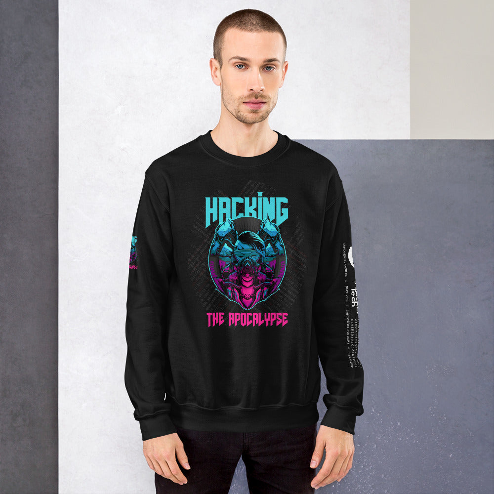 Hacking the apocalypse v2 - Unisex Sweatshirt by DarkByteGear