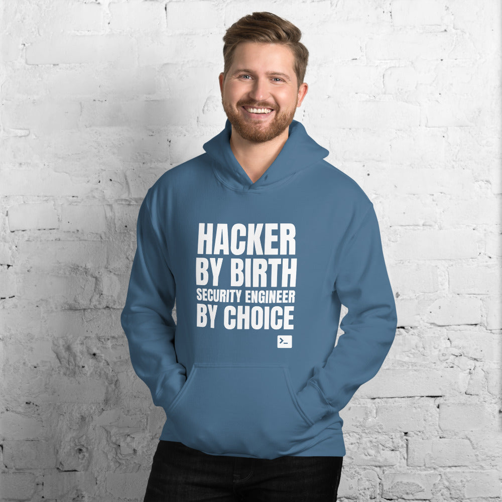 Hacker by birth security engineer by choice - Unisex Hoodie by DarkByteGear