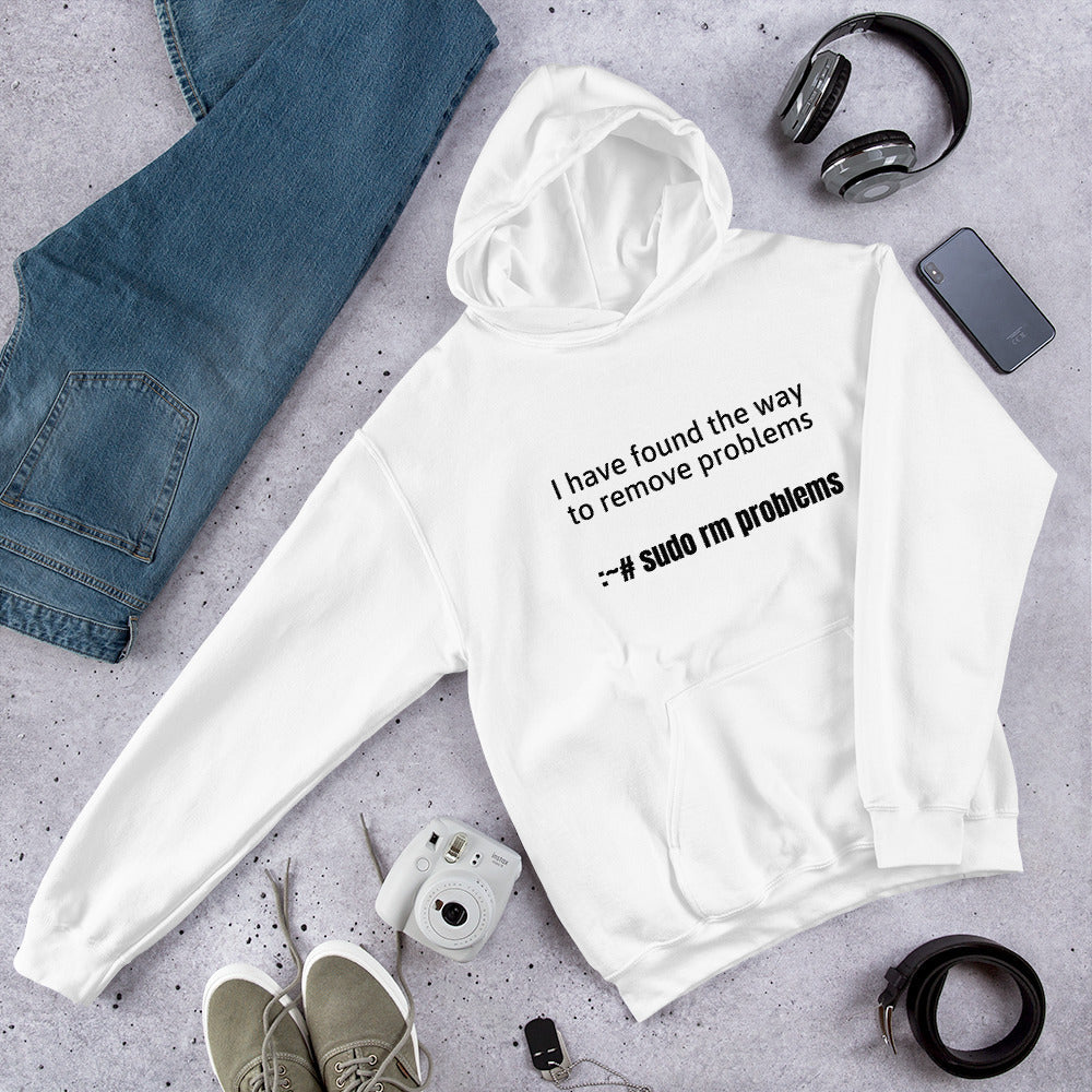 I have found the way to remove problems - Hooded Sweatshirt (Black text) by DarkByteGear