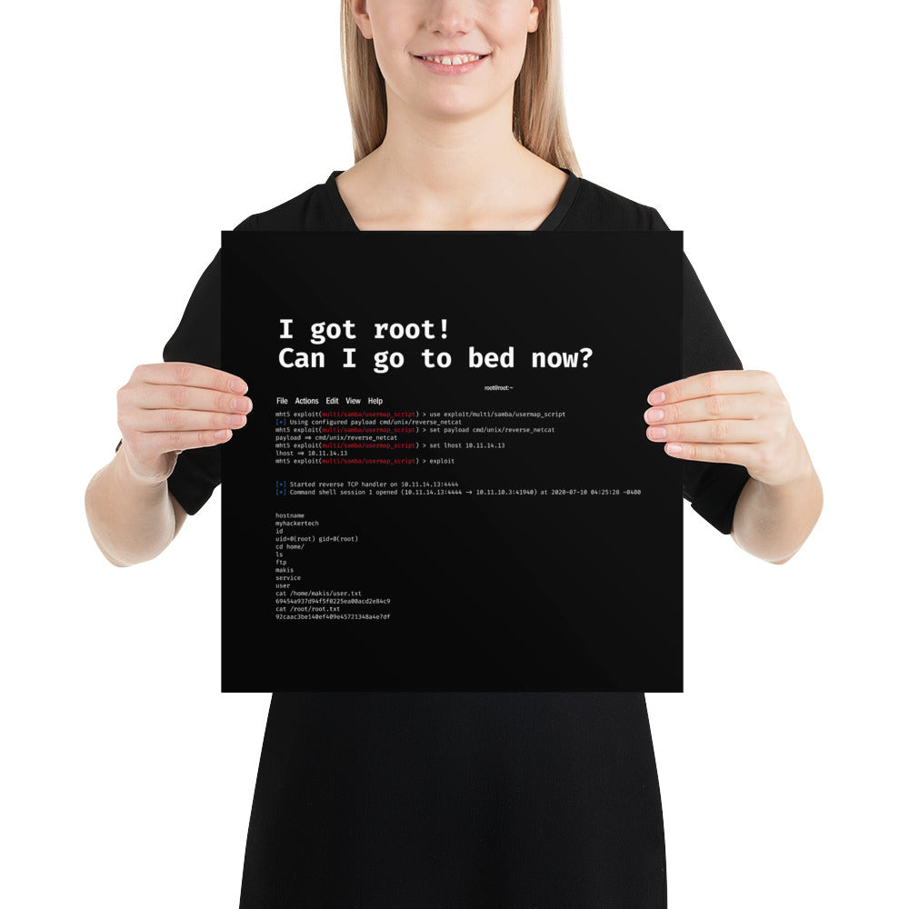 I got root! Can I go to bed now? - Poster by DarkByteGear