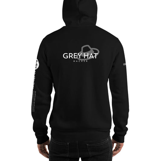 Grey Hat Hacker - Unisex Hoodie (all sides print) by DarkByteGear