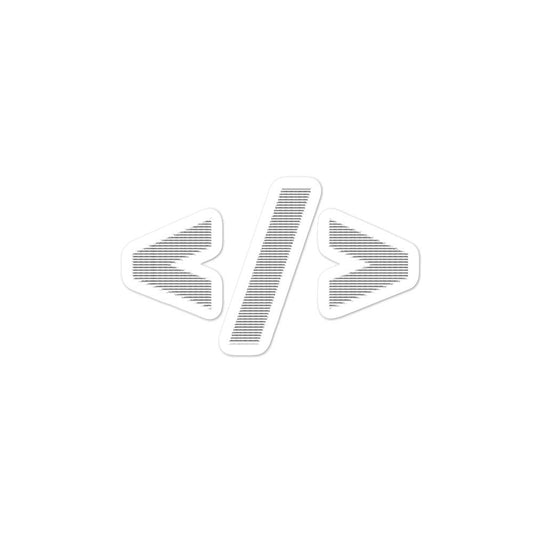 Culture of code in ASCII characters - Bubble-free stickers by DarkByteGear