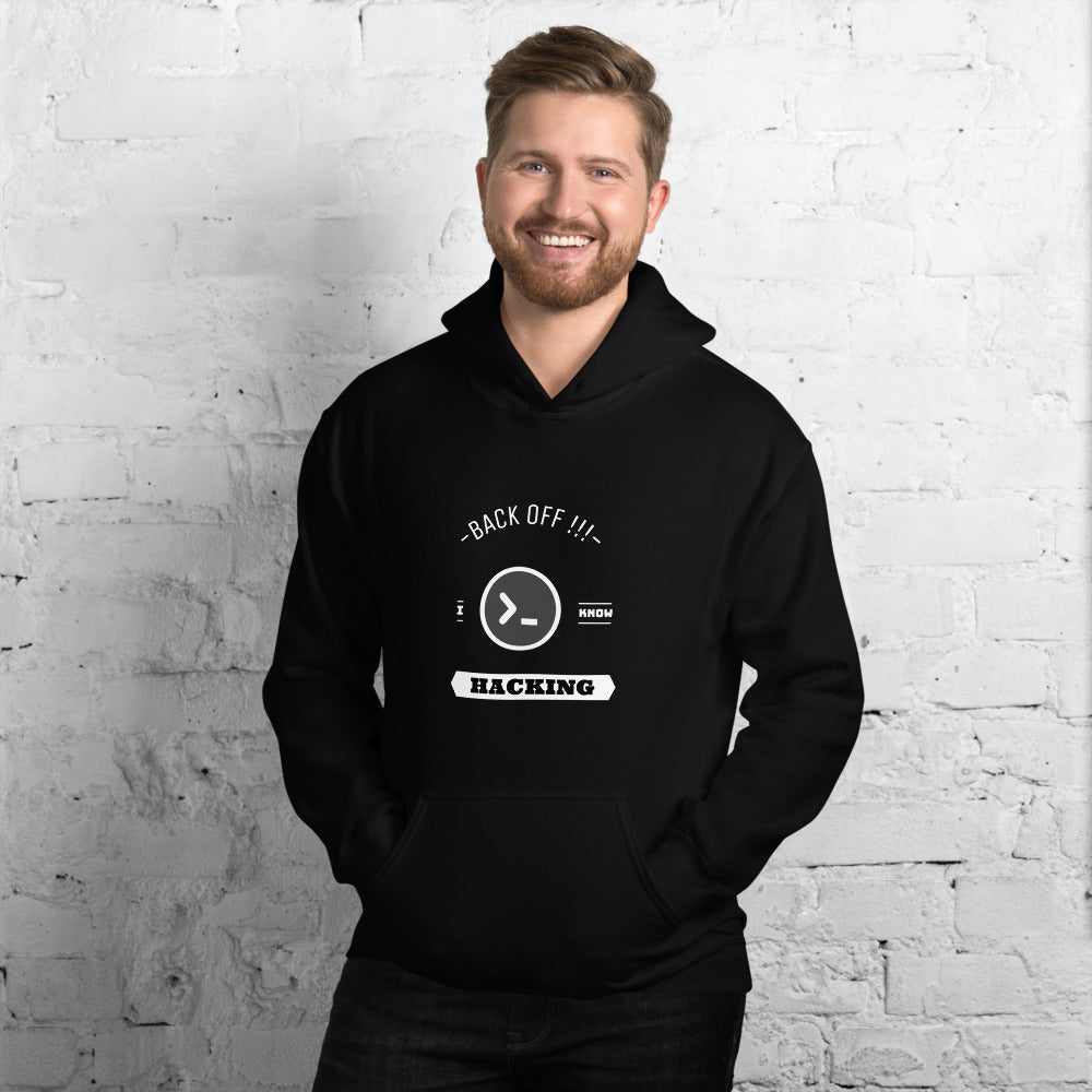 Back off I know hacking - Unisex Hoodie by DarkByteGear