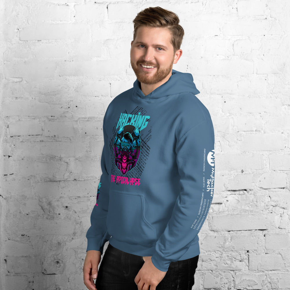 Hacking the apocalypse v1 - Unisex Hoodie (with all sides design) by DarkByteGear