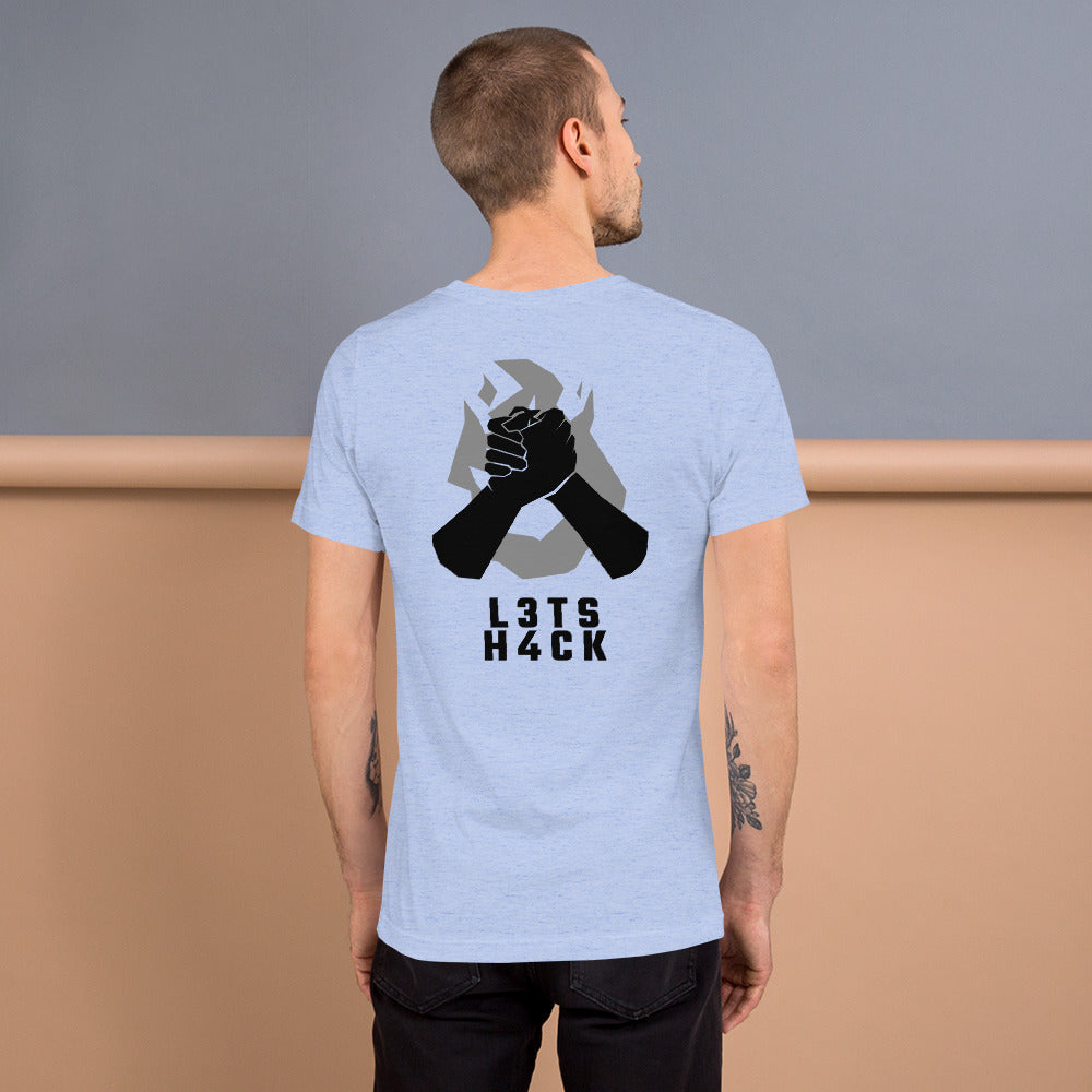 L3ts H4ck - Short-Sleeve Unisex T-Shirt by DarkByteGear