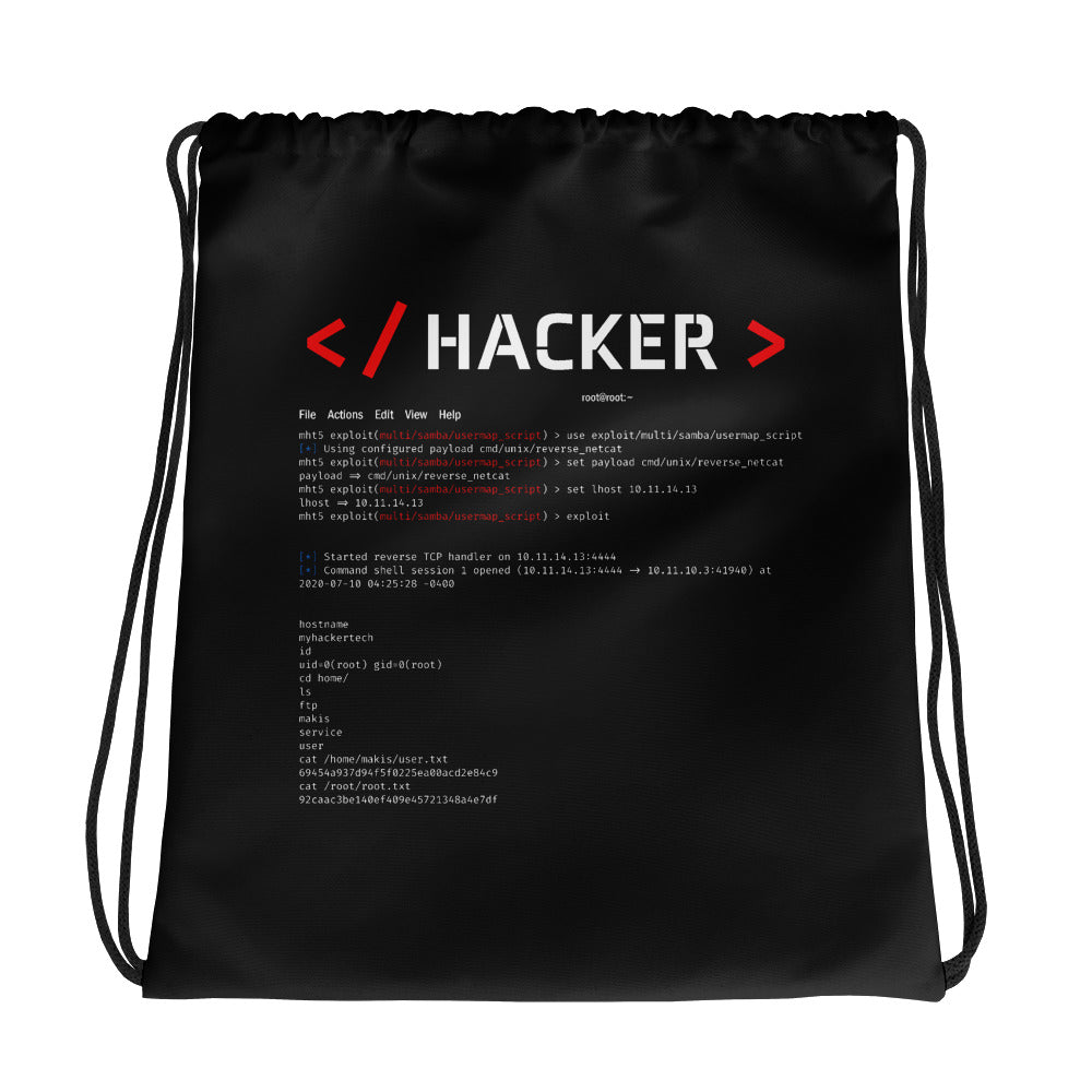 Hacker v.1 - Drawstring bag by DarkByteGear