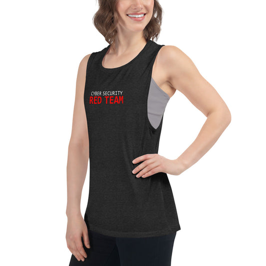 Cyber Security Red Team - Ladies’ Muscle Tank by DarkByteGear