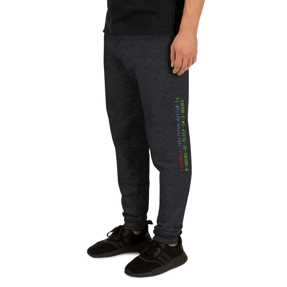 8 hours of sleep in 3 hours - Unisex Joggers by DarkByteGear