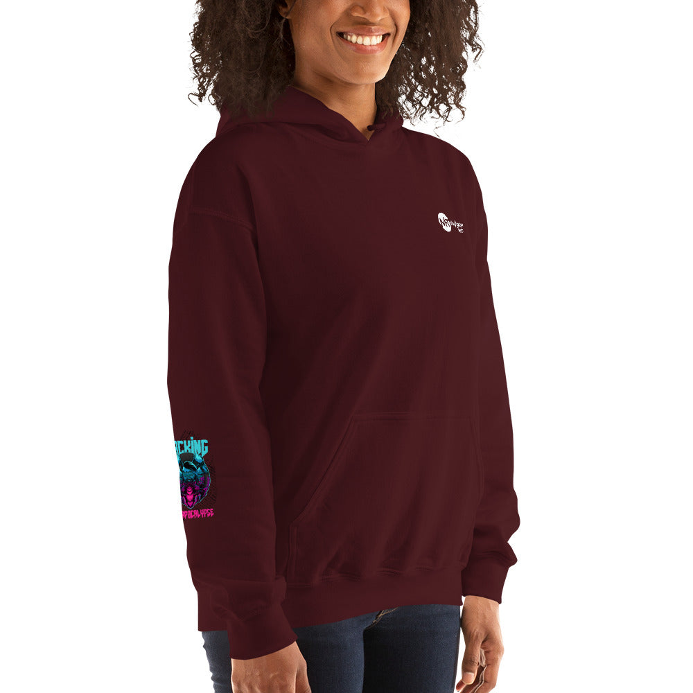 Hacking the apocalypse v1 - Unisex Hoodie (with all sides design) by DarkByteGear