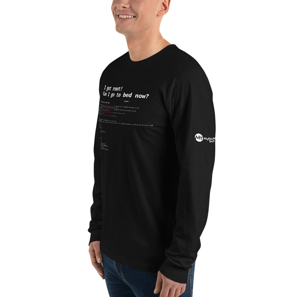I got root! Can I go to bed now? - Long sleeve t-shirt by DarkByteGear